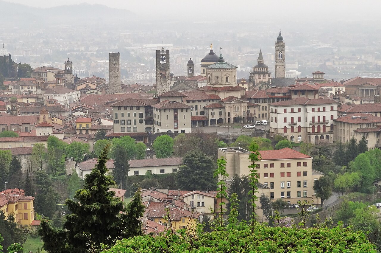 Panorama di Città Alta da San Vigilio